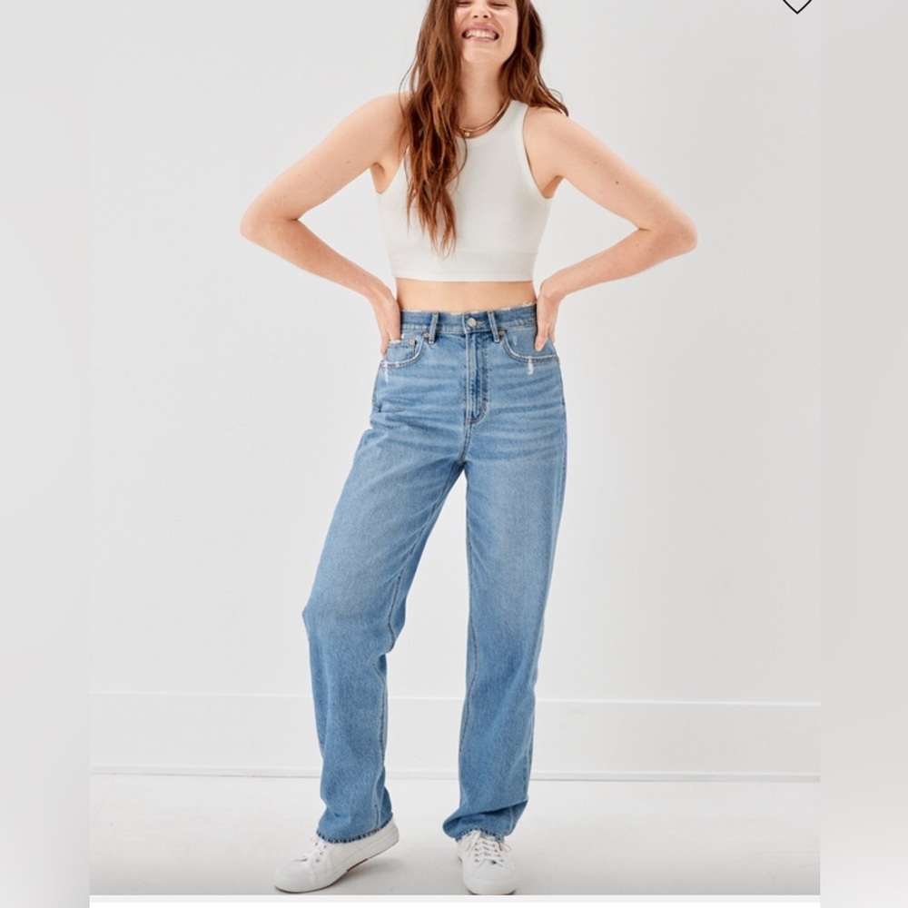 American Eagle High Rise Baggy Jean 2 Regular